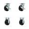 Service Caster Tool Box Caster Wheel Set 5'' Polyolefin Swivel Casters, 4PK TOOL-SCC-30CS520-POR-TLB-2-R-2 - alternate 1